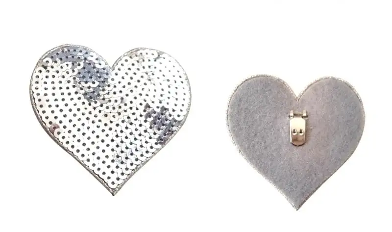 Prinsessen Schoenen Schoenclip - Shoe Clip Hart Zilver - Afbeelding 2