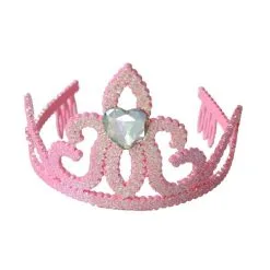 Kroontje Pink Glitter