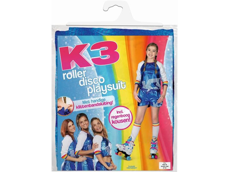 K3 Pakje Roller Disco Playsuit Regenboog - Afbeelding 2