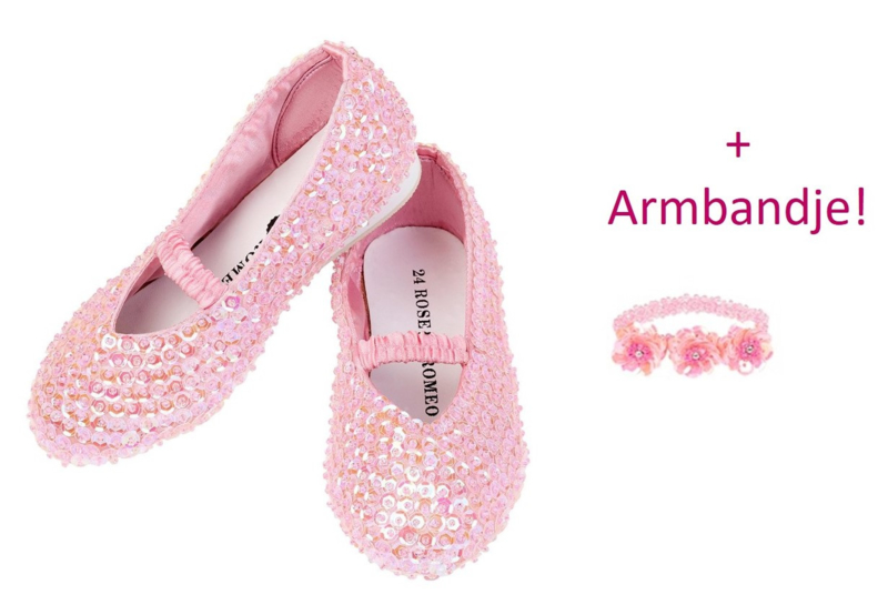 Prinsessen Schoentjes Roze + Armbandje