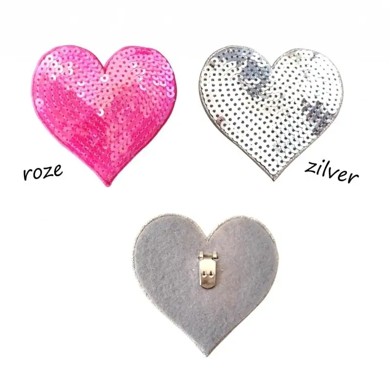 Prinsessen Schoenen Pink Metalic Glitter Hart + Gratis Glitter Armband - Afbeelding 5